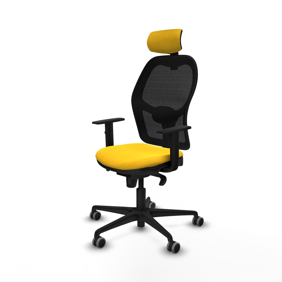 Silla de Oficina con Cabecero Jorquera Piqueras y Crespo 1D036G2 Amarillo