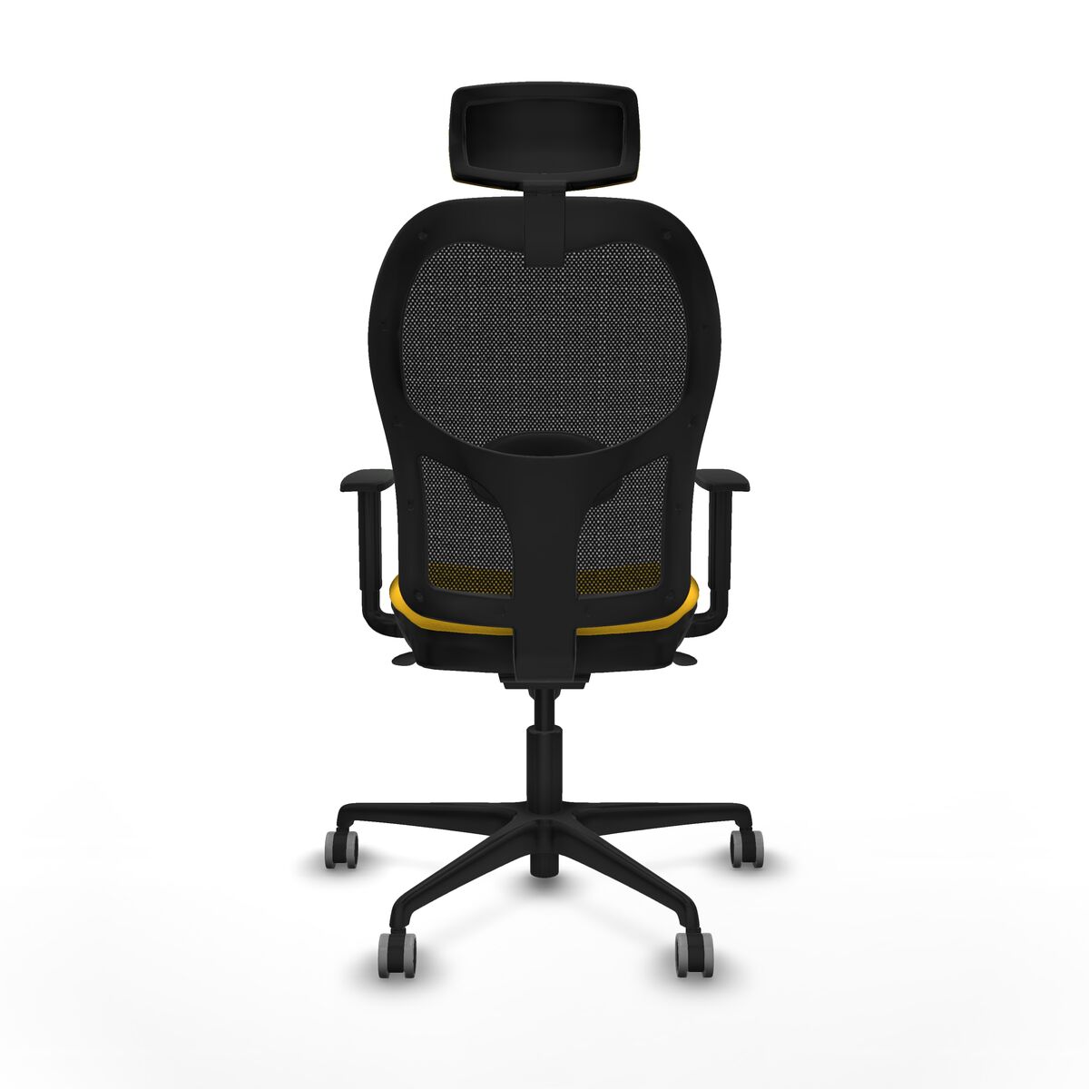 Silla de Oficina con Cabecero Jorquera Piqueras y Crespo 1D036G2 Amarillo