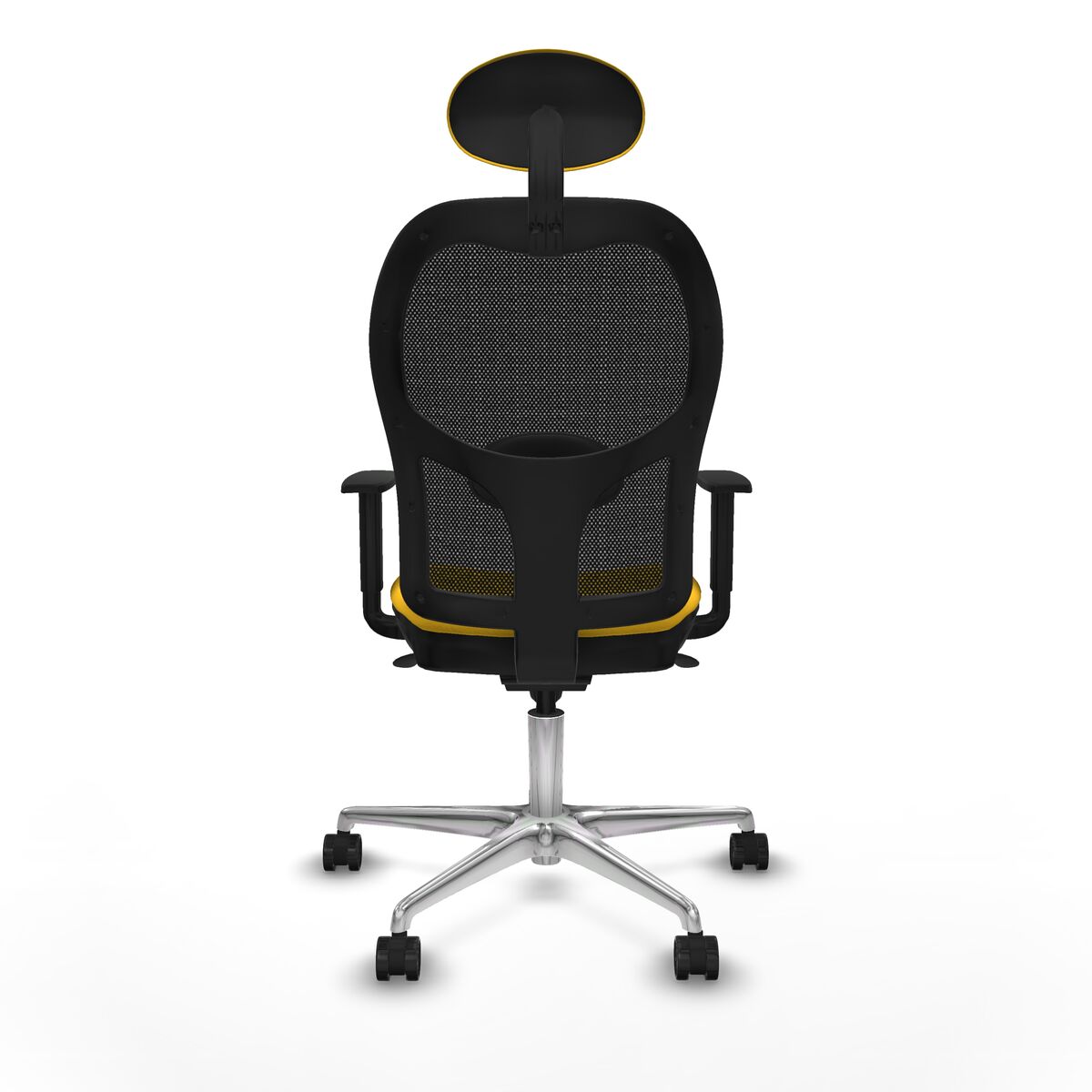 Silla de Oficina con Cabecero Jorquera Piqueras y Crespo 1D086N1 Amarillo