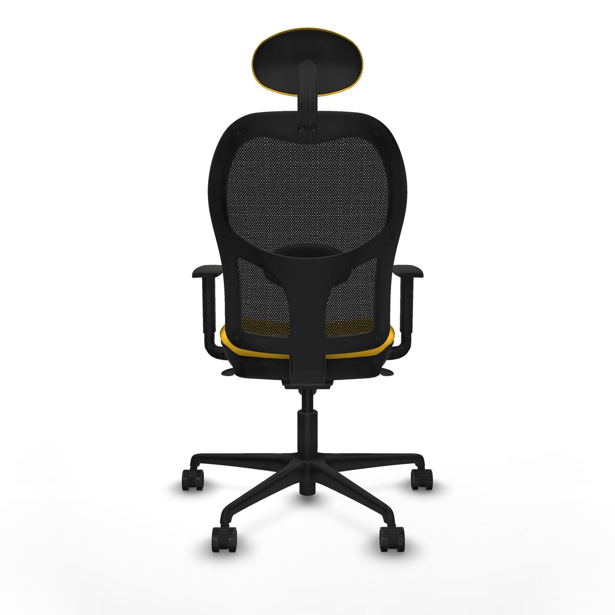 Silla de Oficina con Cabecero Jorquera Piqueras y Crespo 1D036N1 Amarillo