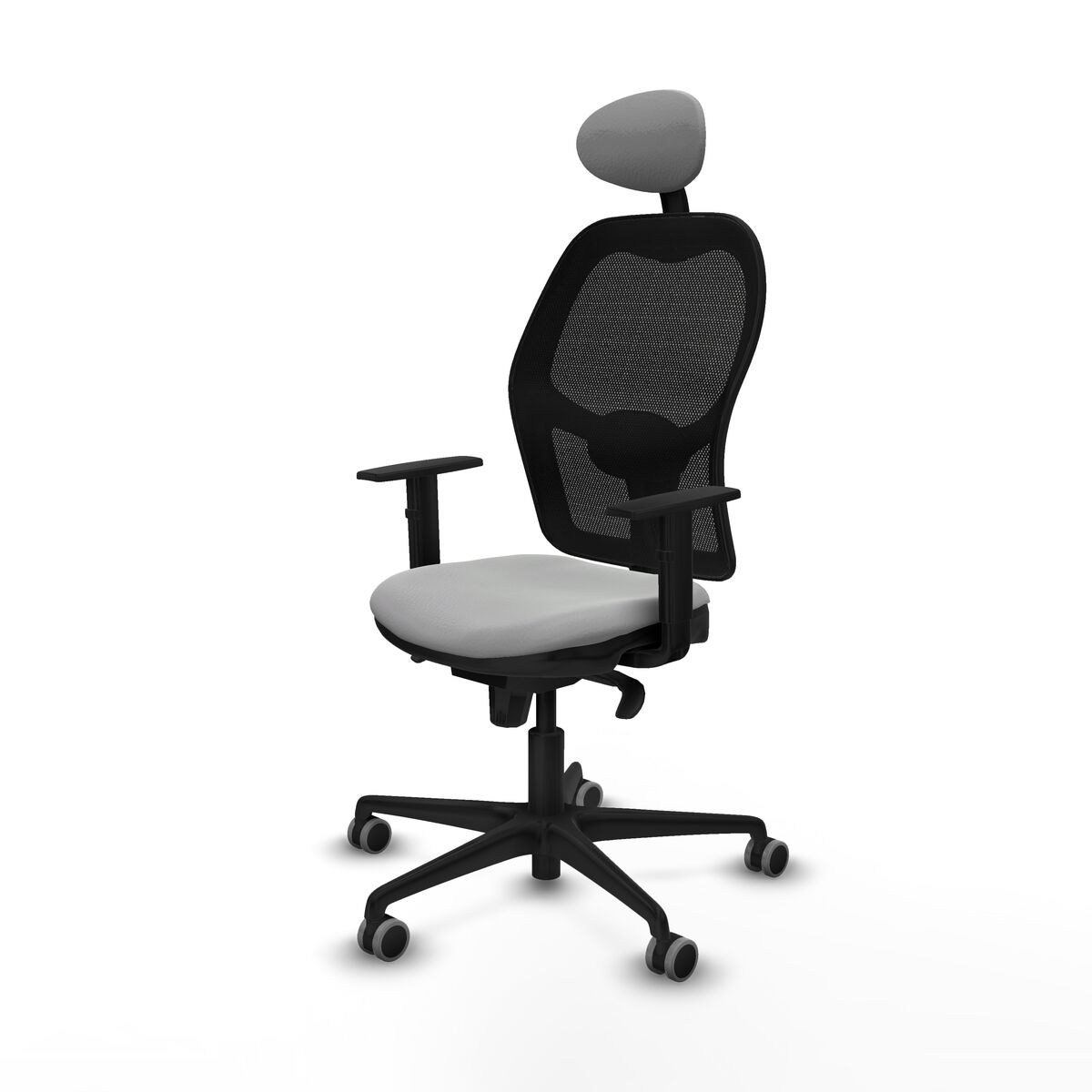 Silla de Oficina con Cabecero Jorquera Piqueras y Crespo 1D036G1 Gris claro