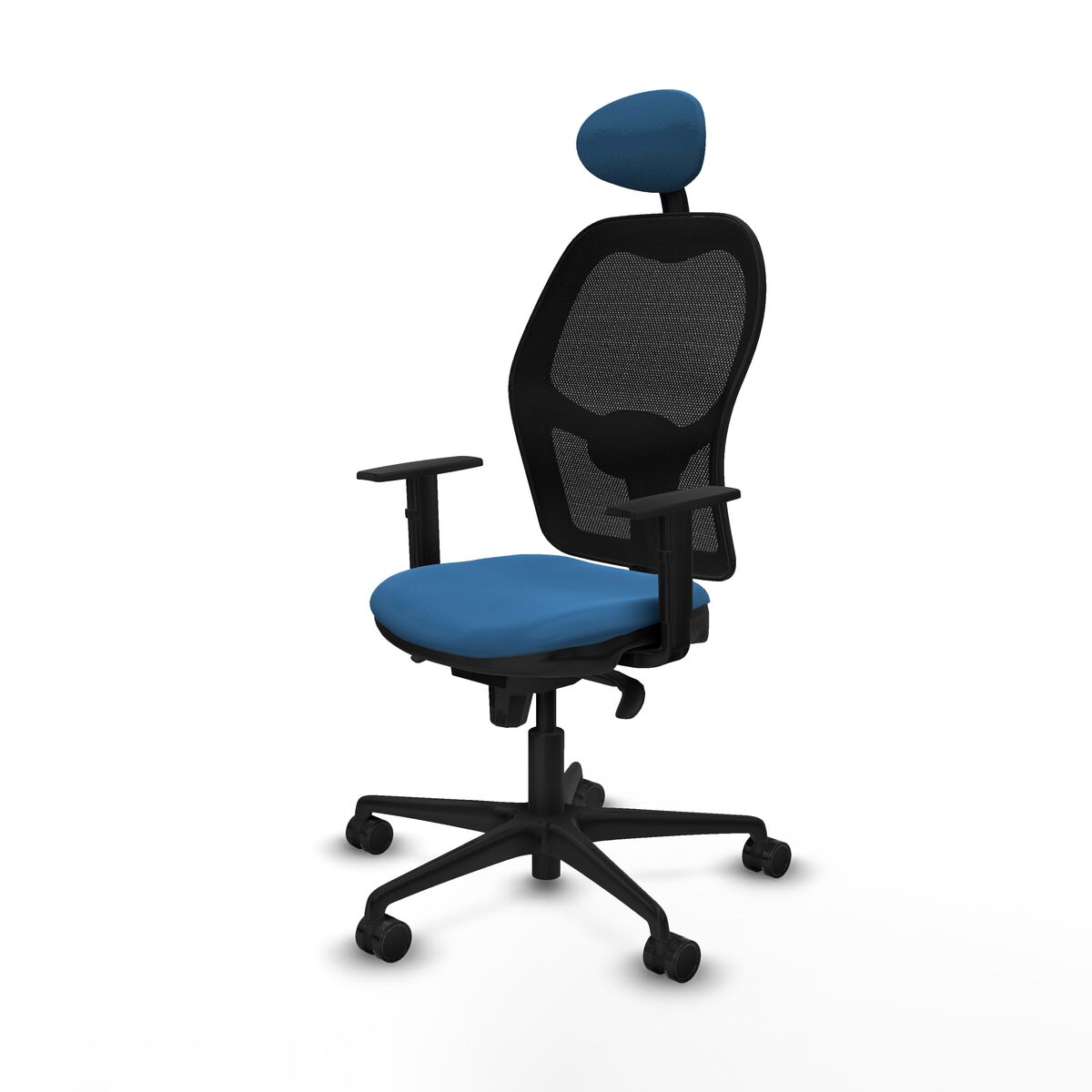 Silla de Oficina con Cabecero Jorquera Piqueras y Crespo 1D036N1 Azul claro