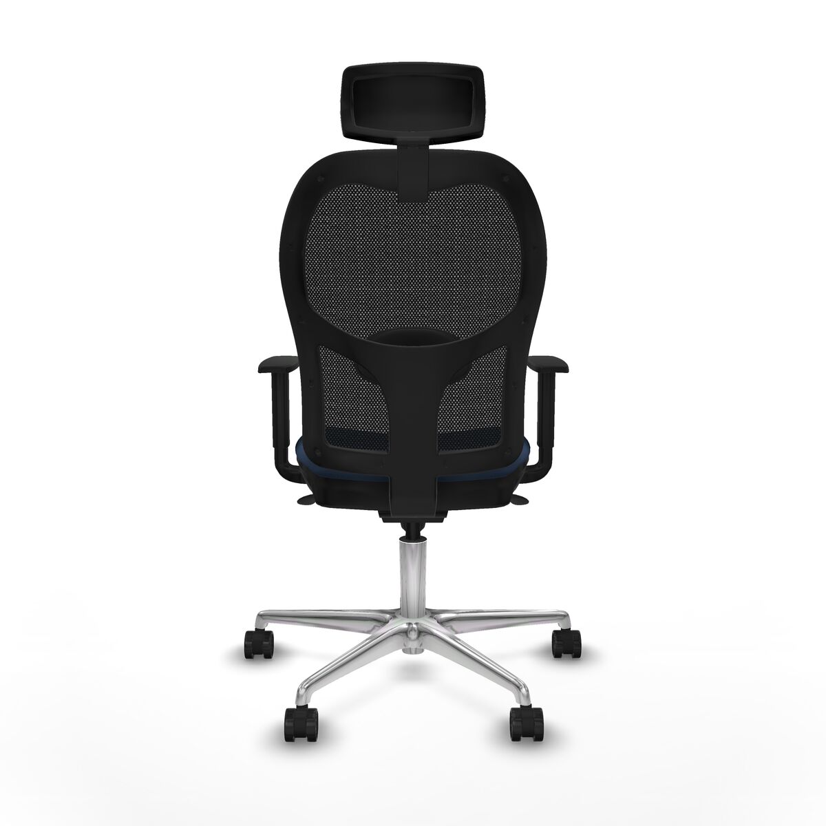 Silla de Oficina con Cabecero Jorquera Piqueras y Crespo 1D086N2 Azul marino