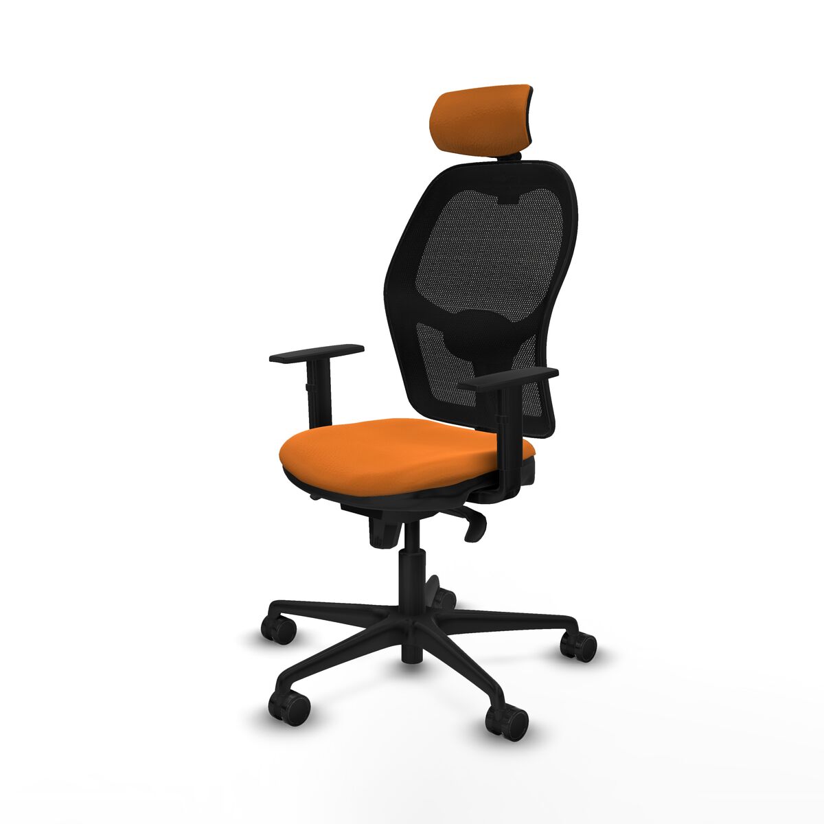 Silla de Oficina con Cabecero Jorquera Piqueras y Crespo 1D036N2 Naranja