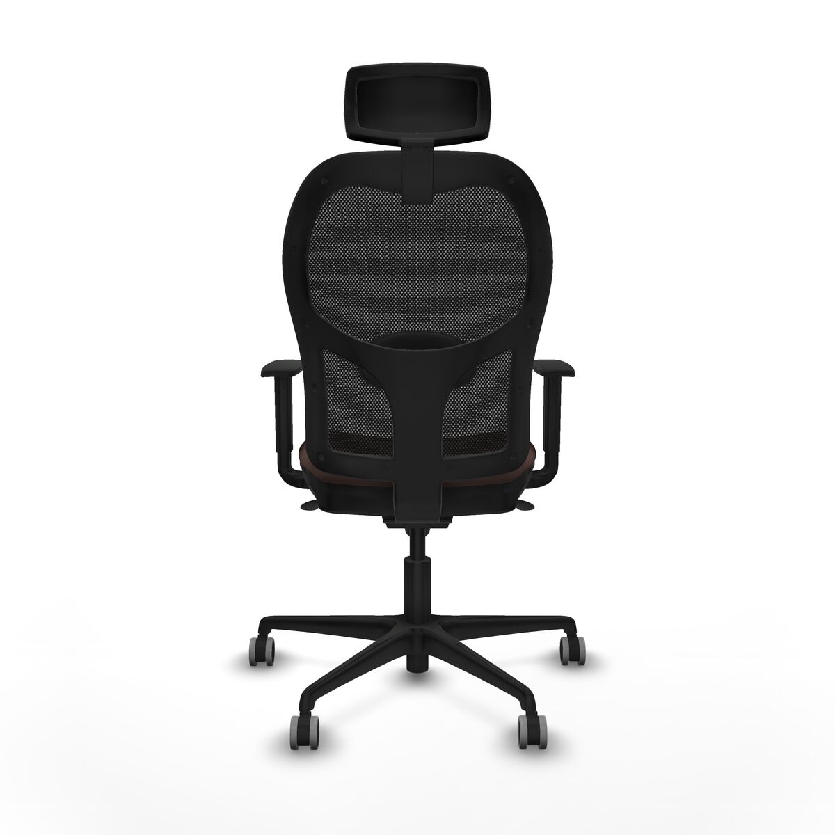 Silla de Oficina con Cabecero Jorquera Piqueras y Crespo 1D036G2 Negro Marrón oscuro