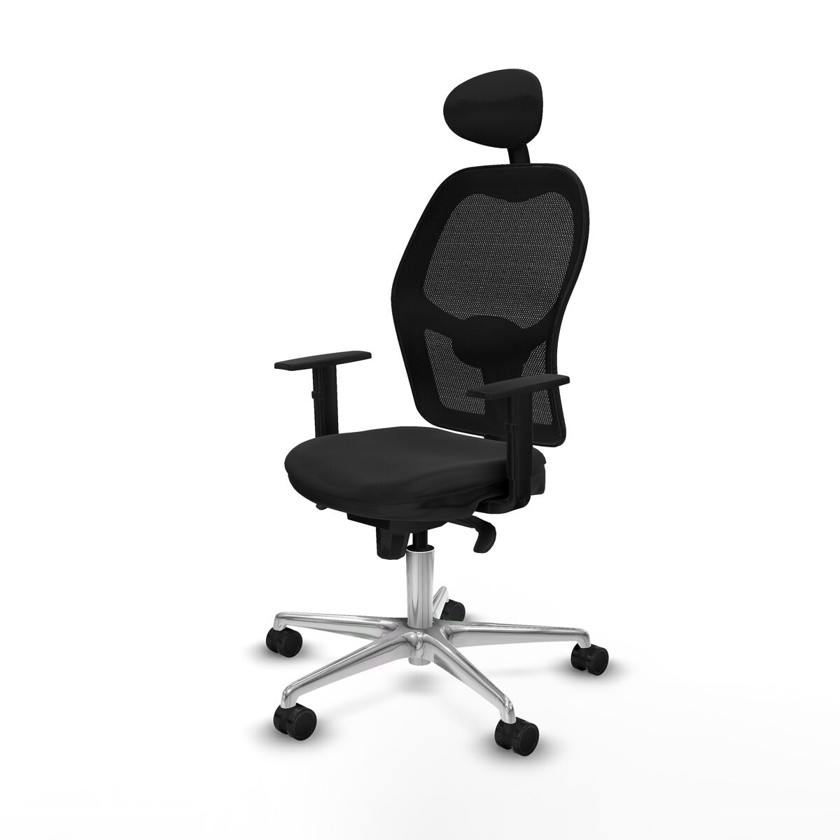 Silla de Oficina con Cabecero Jorquera Piqueras y Crespo 1D086N1 Negro