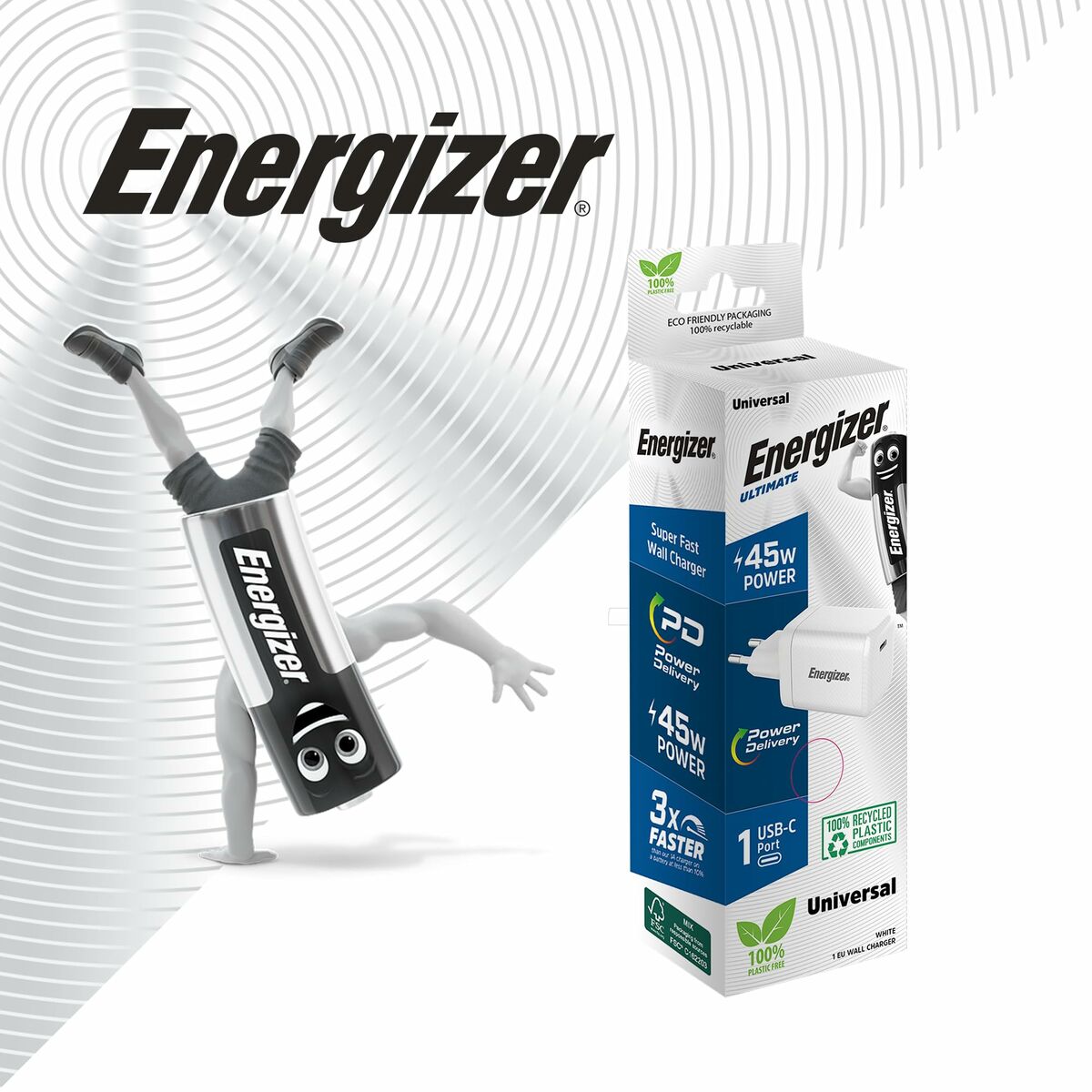 Cargador de Pared Energizer A45EU