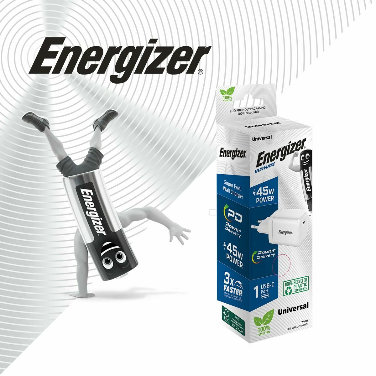 Cargador de Pared Energizer A45EU