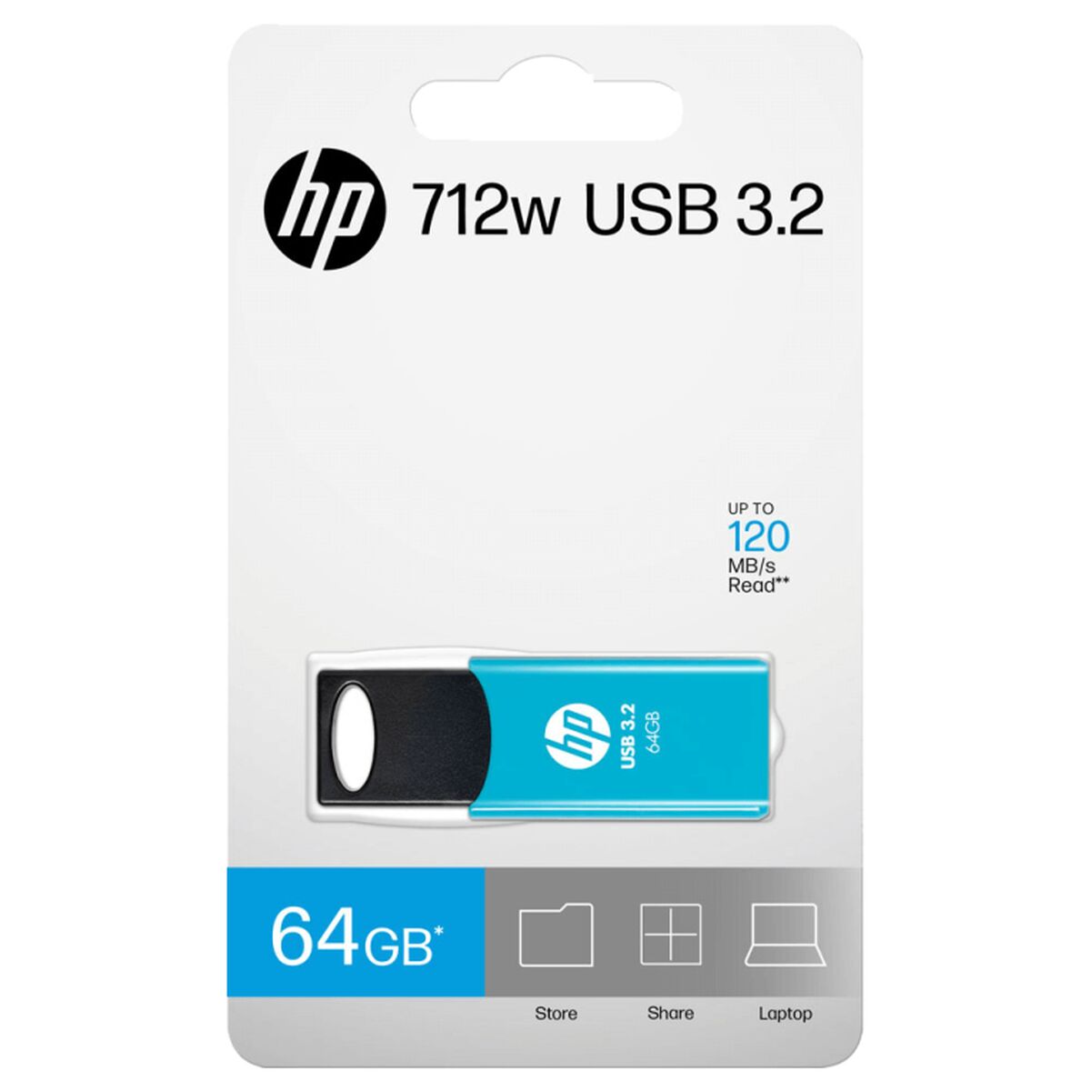 Memoria USB HP HPFD712LB-A-64