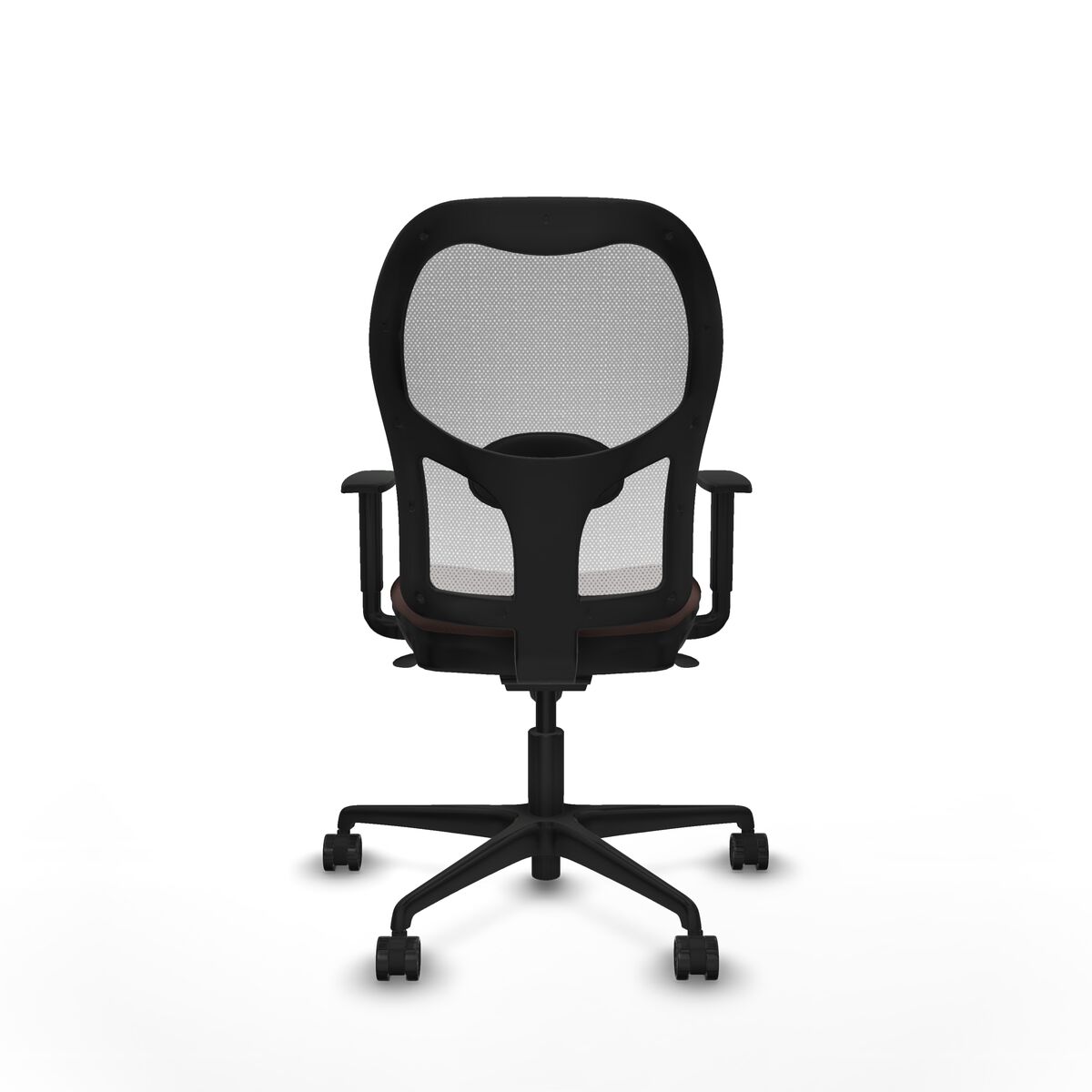 Silla de Oficina Piqueras y Crespo 1D036N0 Blanco Marrón oscuro