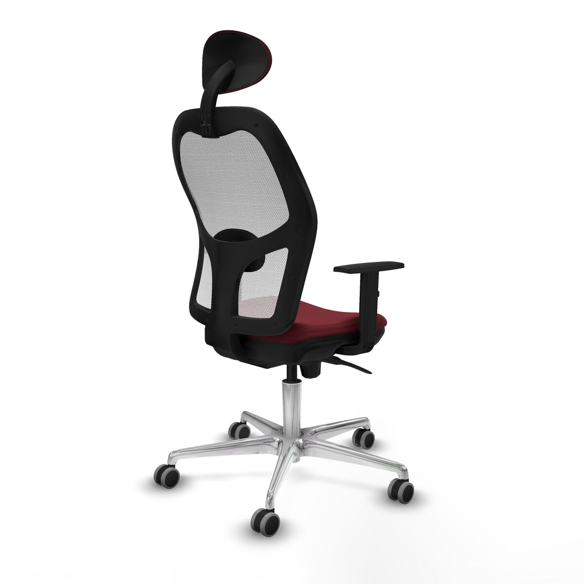 Silla de Oficina Piqueras y Crespo 1D086G1 Granate