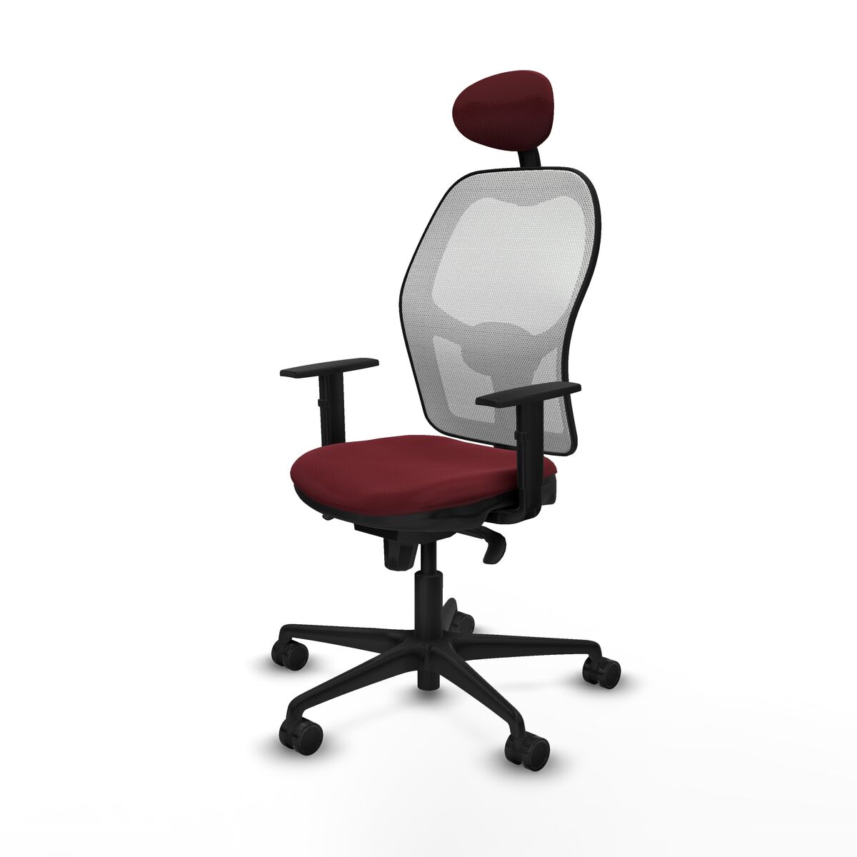 Silla de Oficina Piqueras y Crespo 1D036N1 Granate