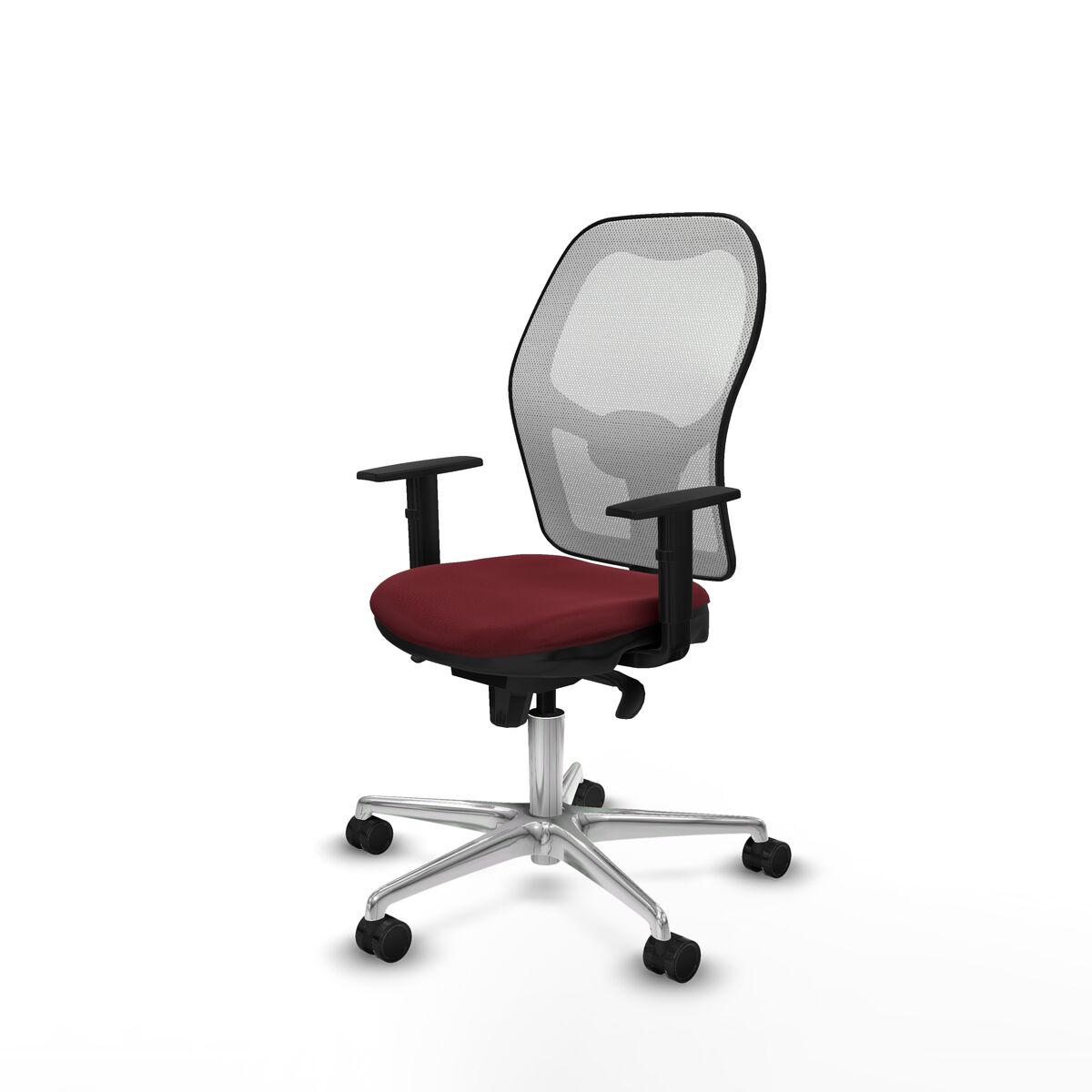 Silla de Oficina Piqueras y Crespo 1D086N0 Granate