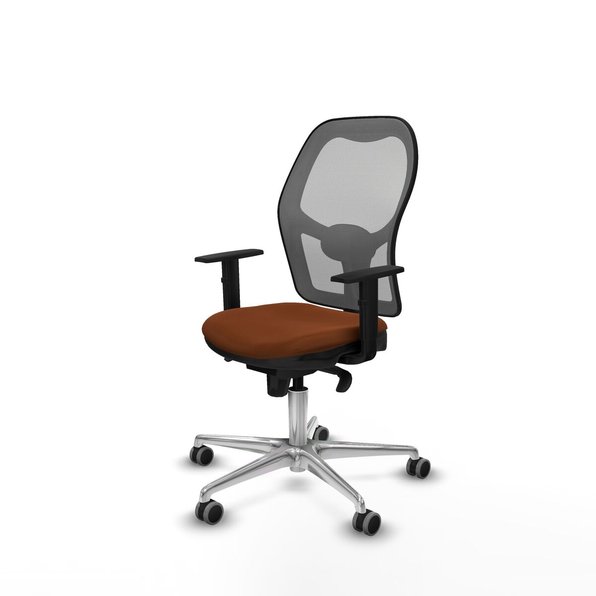 Silla de Oficina Piqueras y Crespo 1D086G0 Marrón Gris