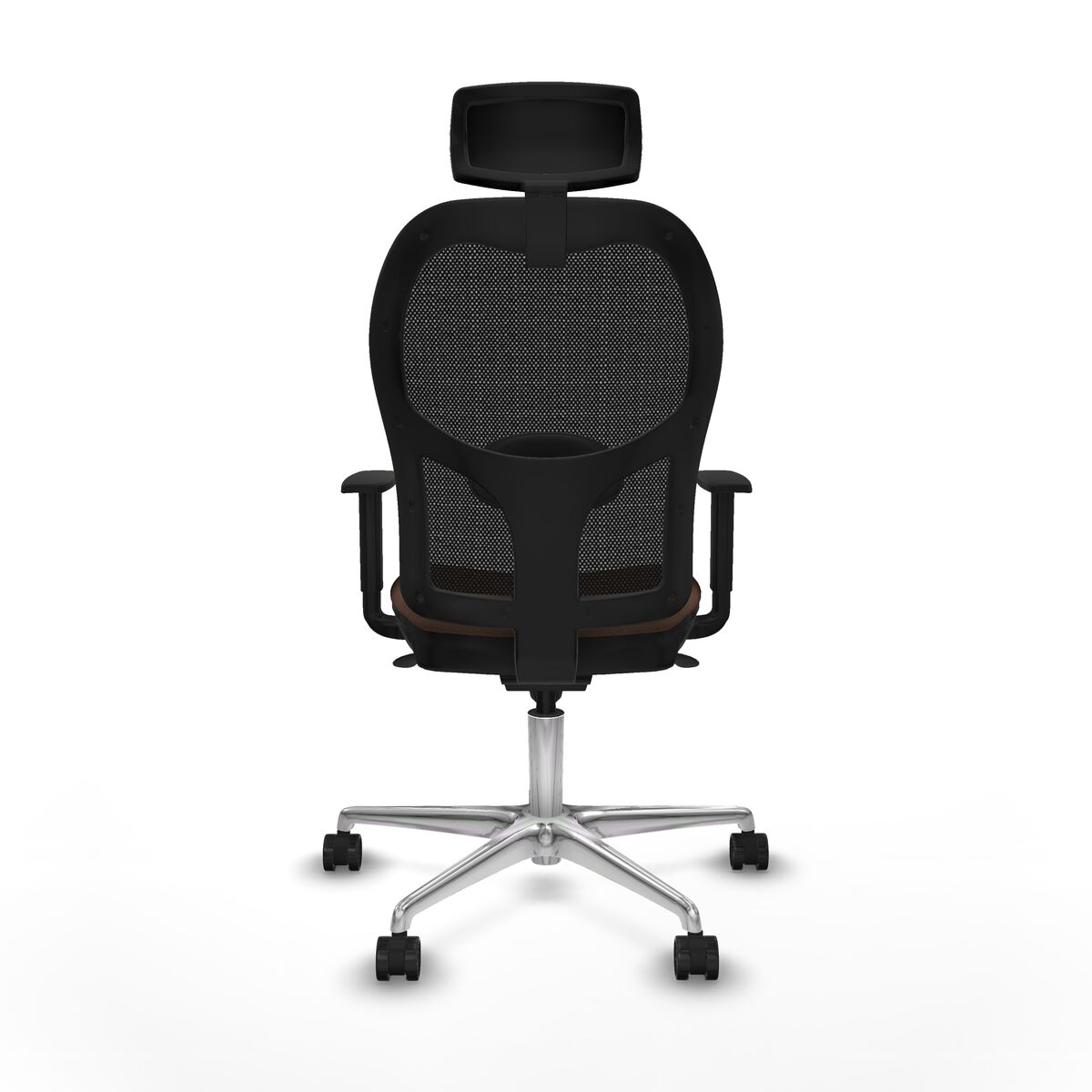 Silla de Oficina Piqueras y Crespo 1D086N2 Negro Marrón oscuro