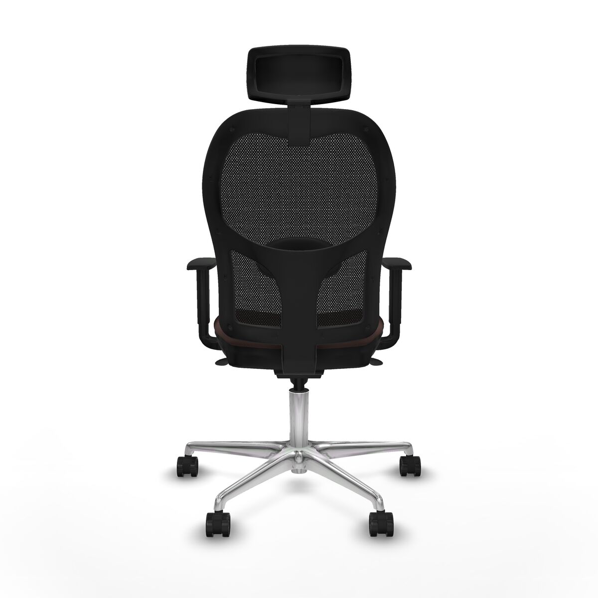 Silla de Oficina Piqueras y Crespo 1D086N2 Negro Marrón oscuro