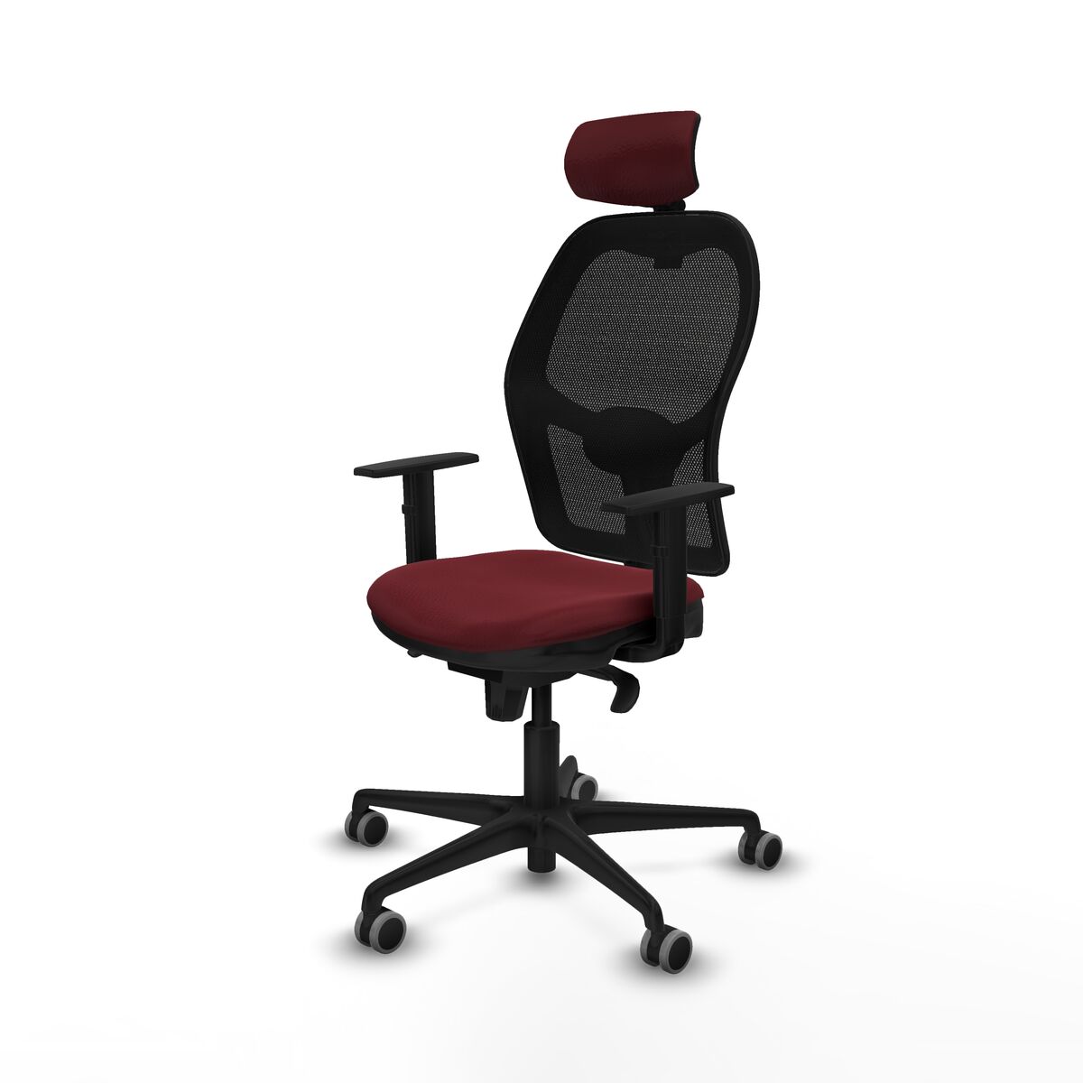 Silla de Oficina Piqueras y Crespo 1D036G2 Granate