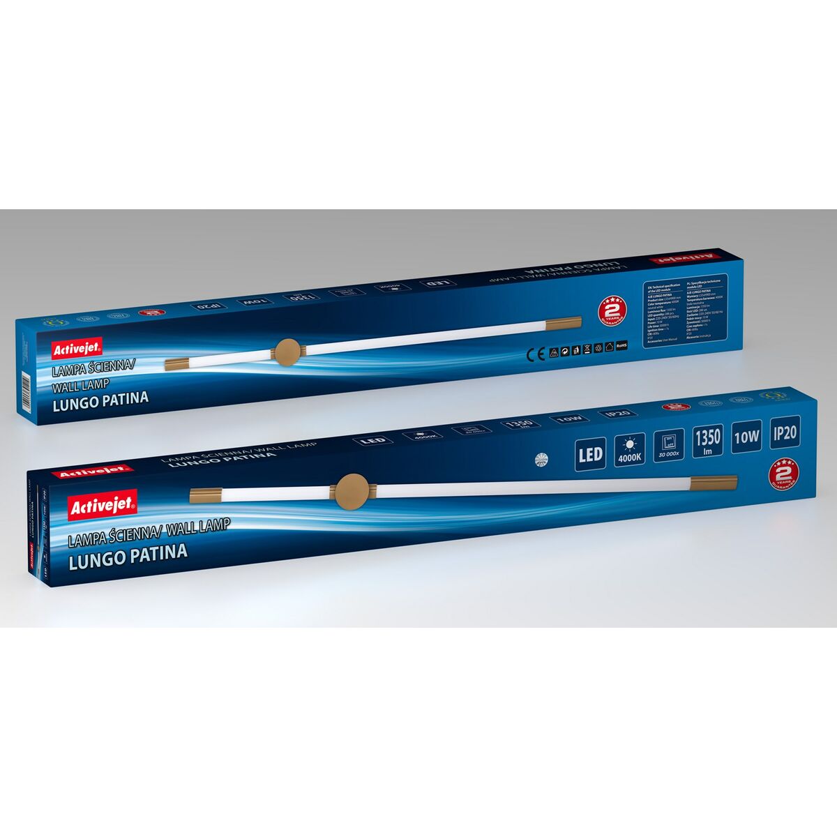 Lámpara de Pared Activejet AJE-LUNGO Patina
