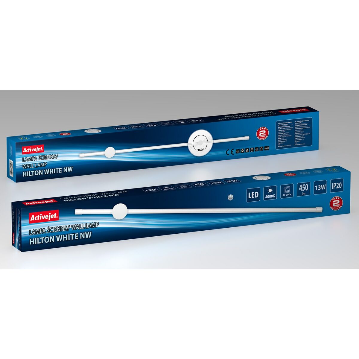 Lámpara de Pared Activejet AJE-HILTON White