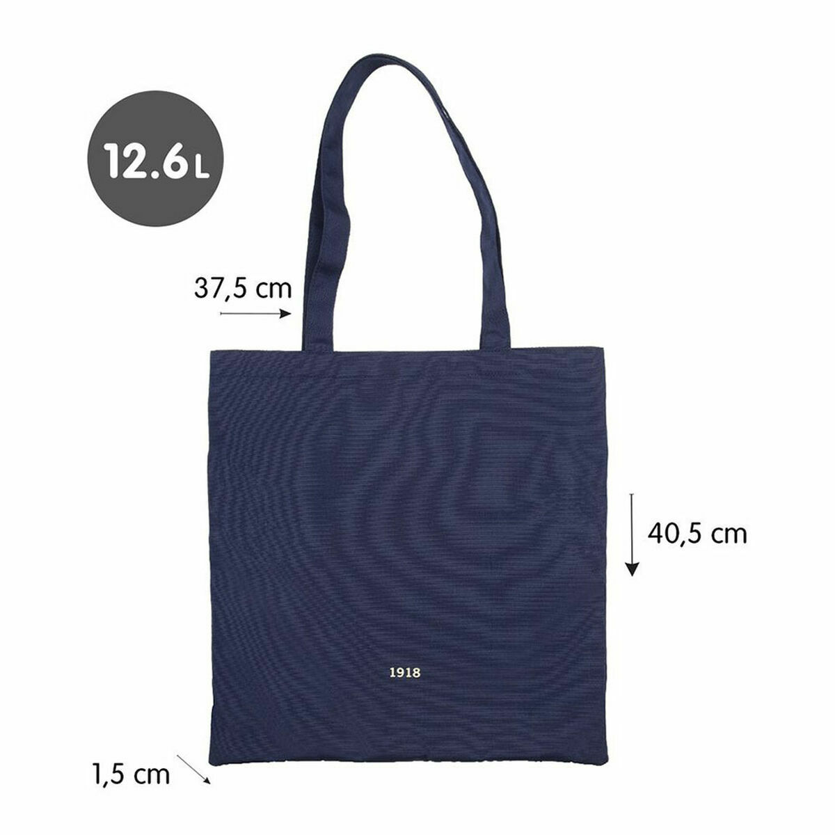Bolsa de tela Milan Azul marino 41 x 38 x 0,5 cm