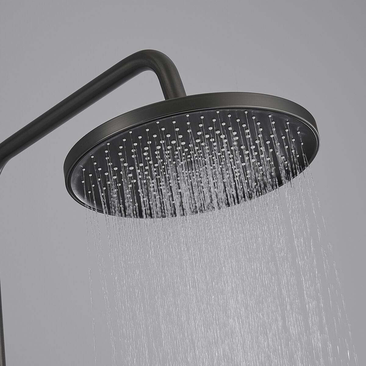 Columna de Ducha Fontastock Gris Acero Inoxidable ABS H 1/2" Grifo Monomando