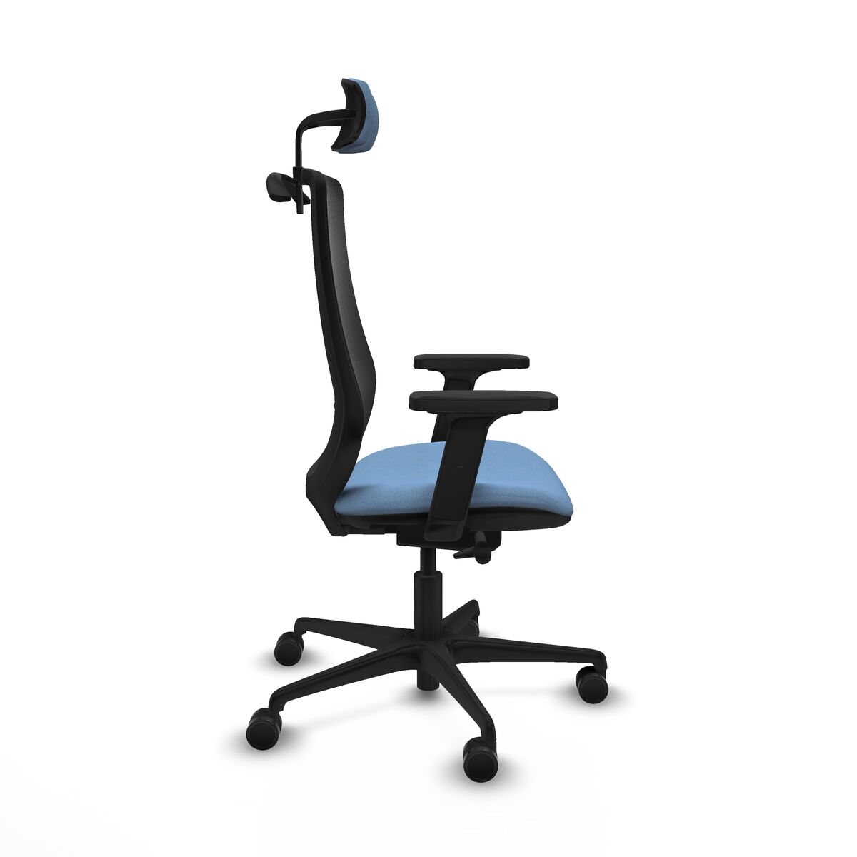 Silla de Oficina con Cabecero Mardos traslack bali Piqueras y Crespo D036N2H Azul cielo