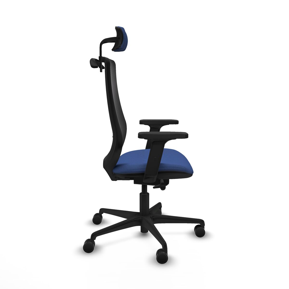 Silla de Oficina con Cabecero Mardos traslack bali Piqueras y Crespo D036N2H Azul marino