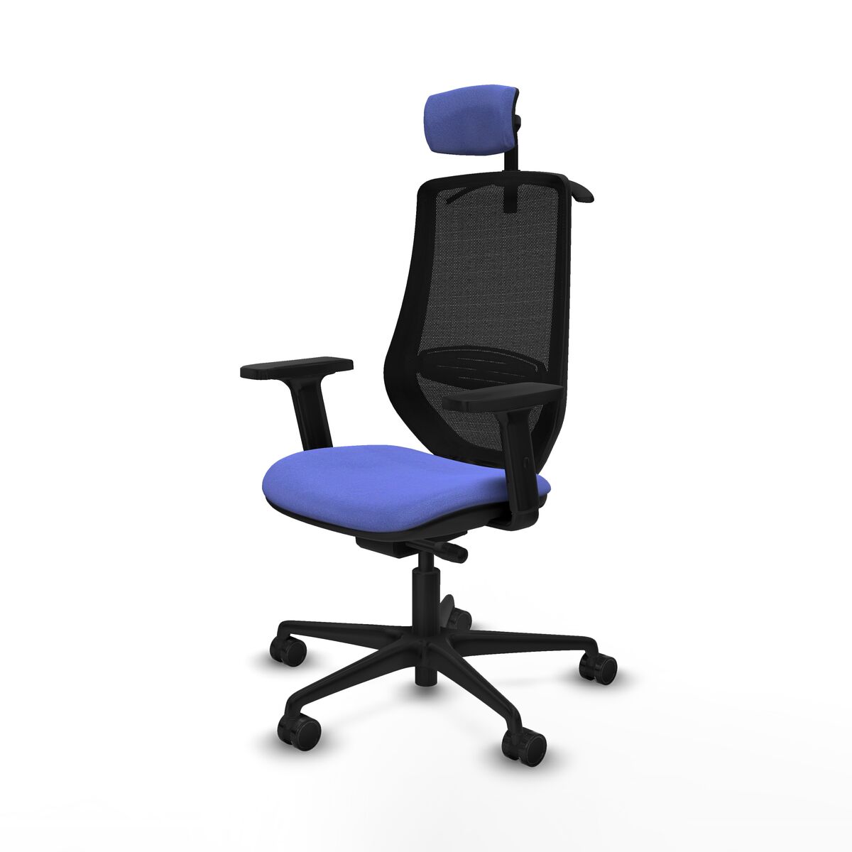 Silla de Oficina con Cabecero Mardos traslack bali Piqueras y Crespo D036N2H Azul claro