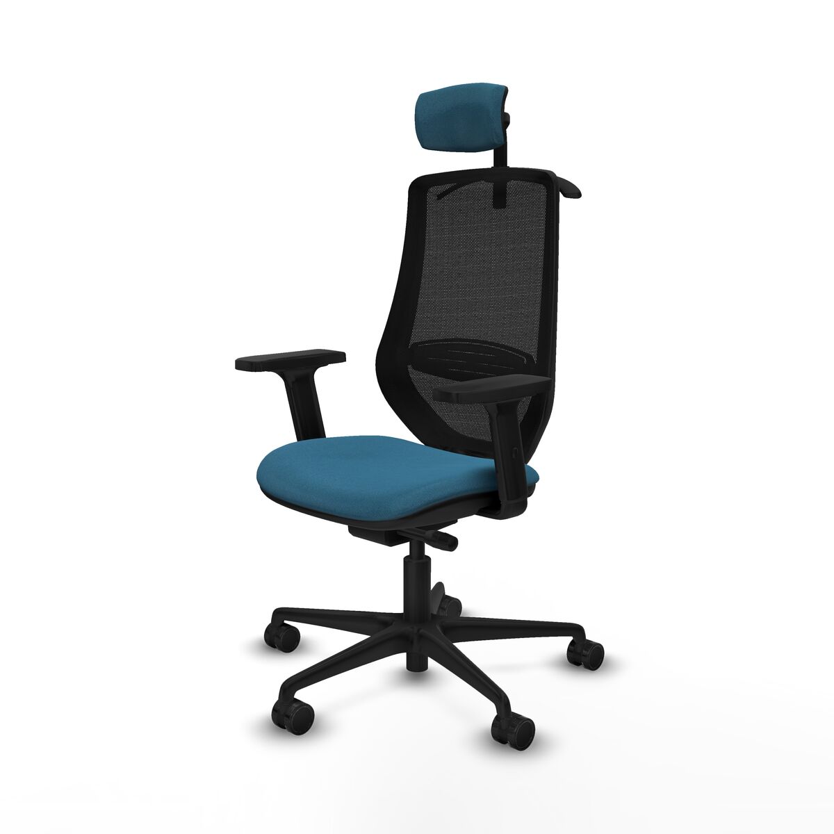 Silla de Oficina Mardos traslack bali Piqueras y Crespo D036N2H Negro Verde petróleo