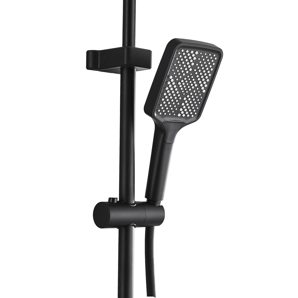 Columna de Ducha Fontastock Negro Acero Inoxidable ABS Plástico