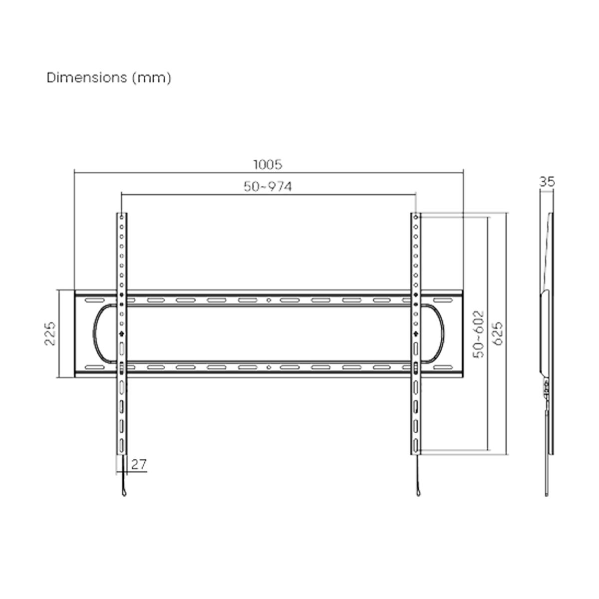 Soporte TV TM Electron 60"-120" 120 kg