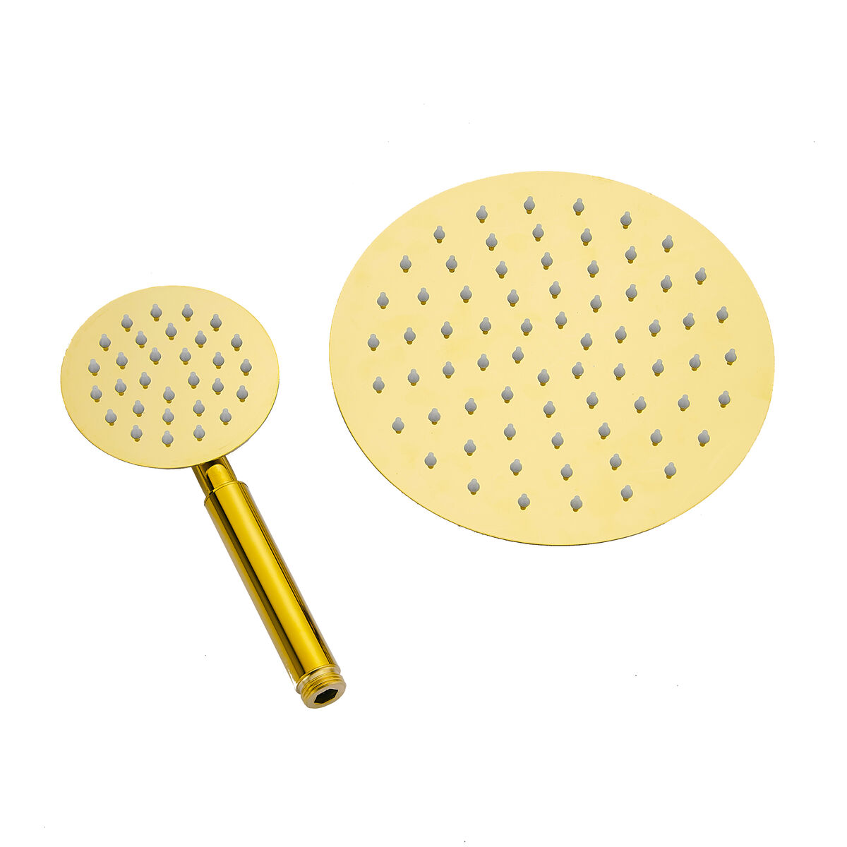 Columna de Ducha Fontastock Negro Dorado Acero Inoxidable ABS Cromado