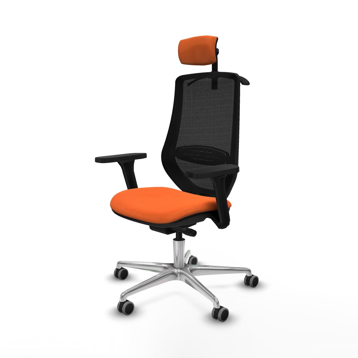 Silla de Oficina con Cabecero Mardos traslack bali Piqueras y Crespo D086G2H Naranja