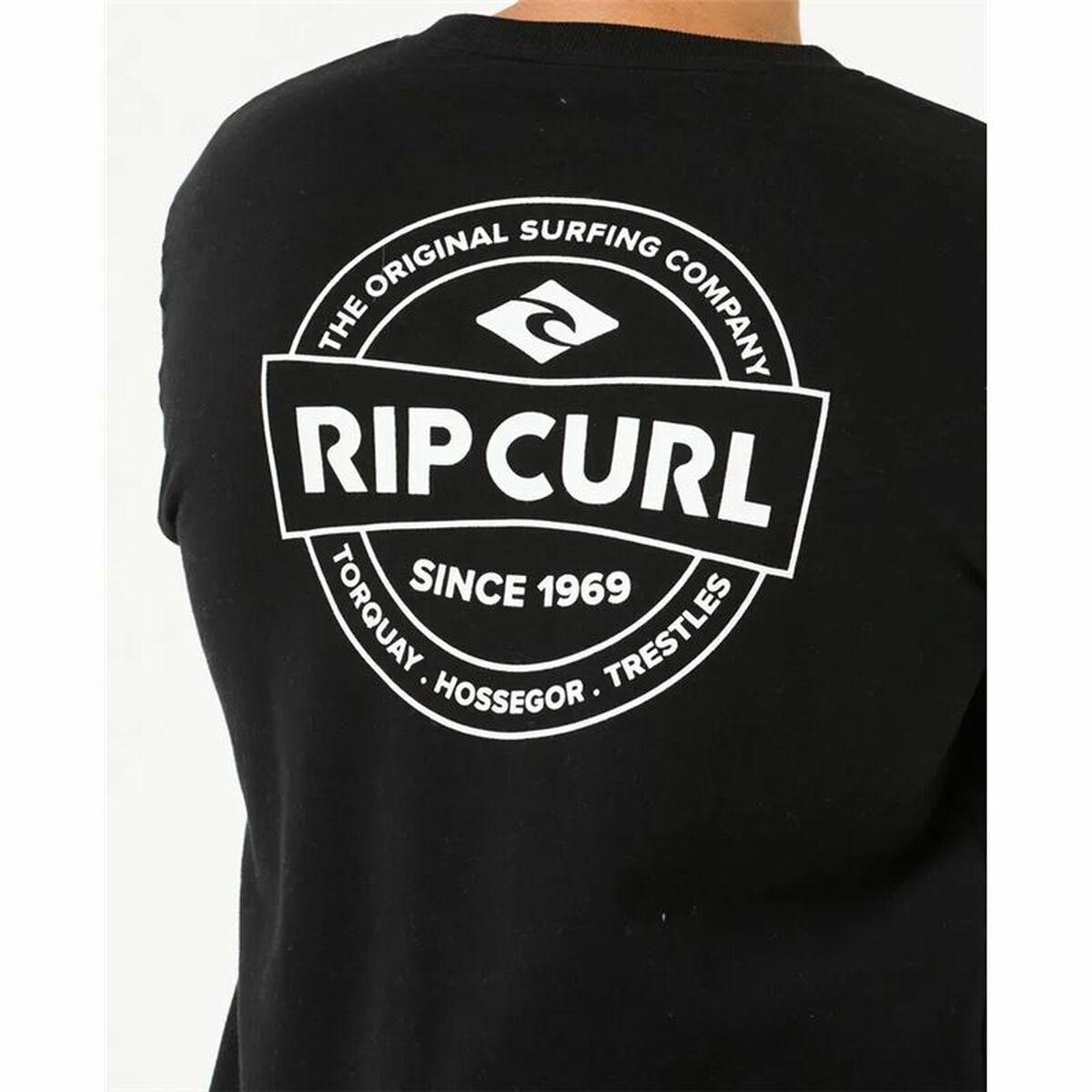Sudadera sin Capucha Hombre Rip Curl Stapler Crew Negro
