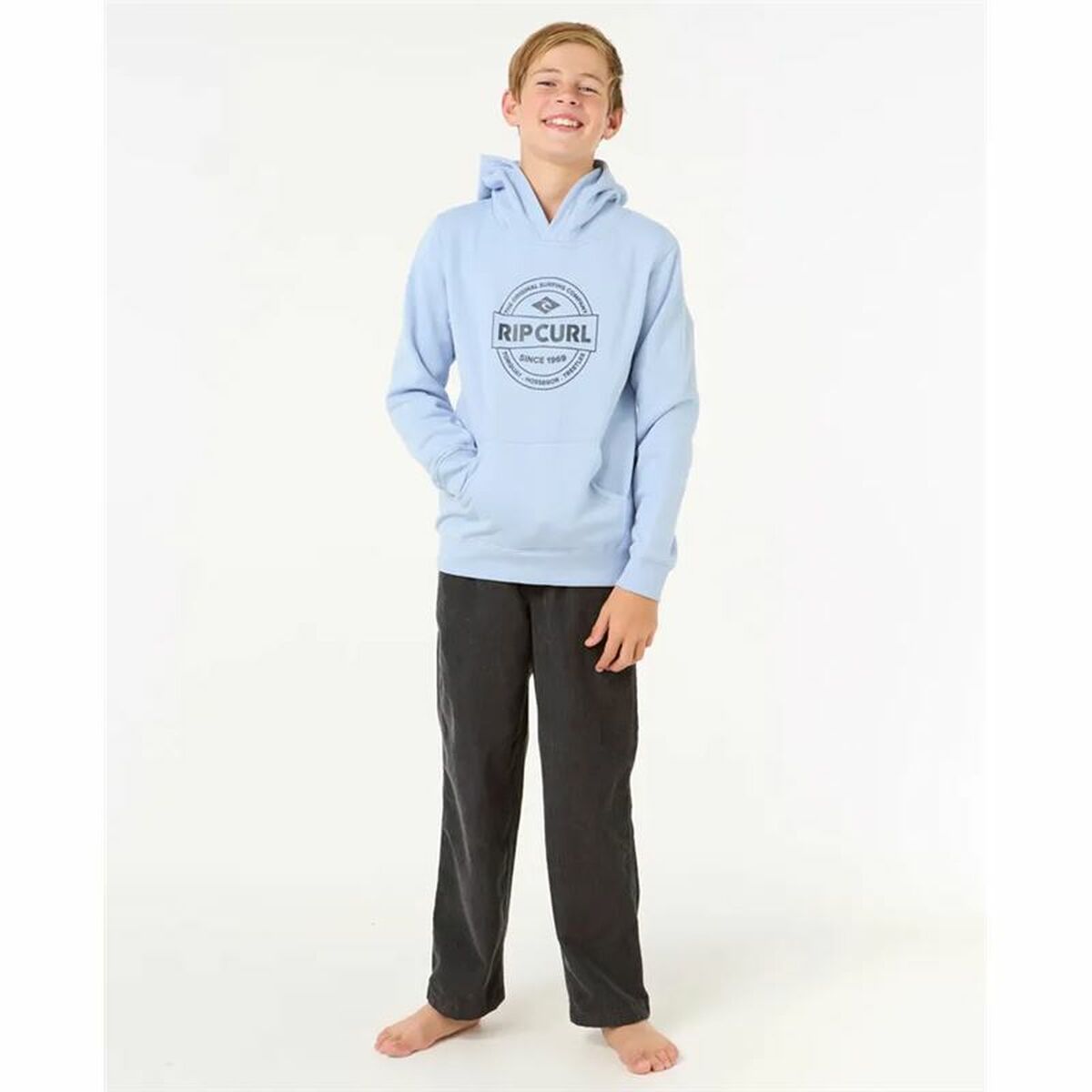 Sudadera con Capucha Niño Rip Curl Stapler Hood Azul