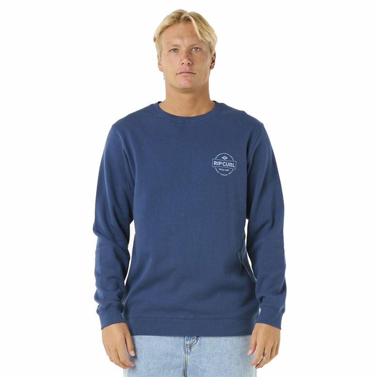 Sudadera sin Capucha Hombre Rip Curl Stapler Crew Azul