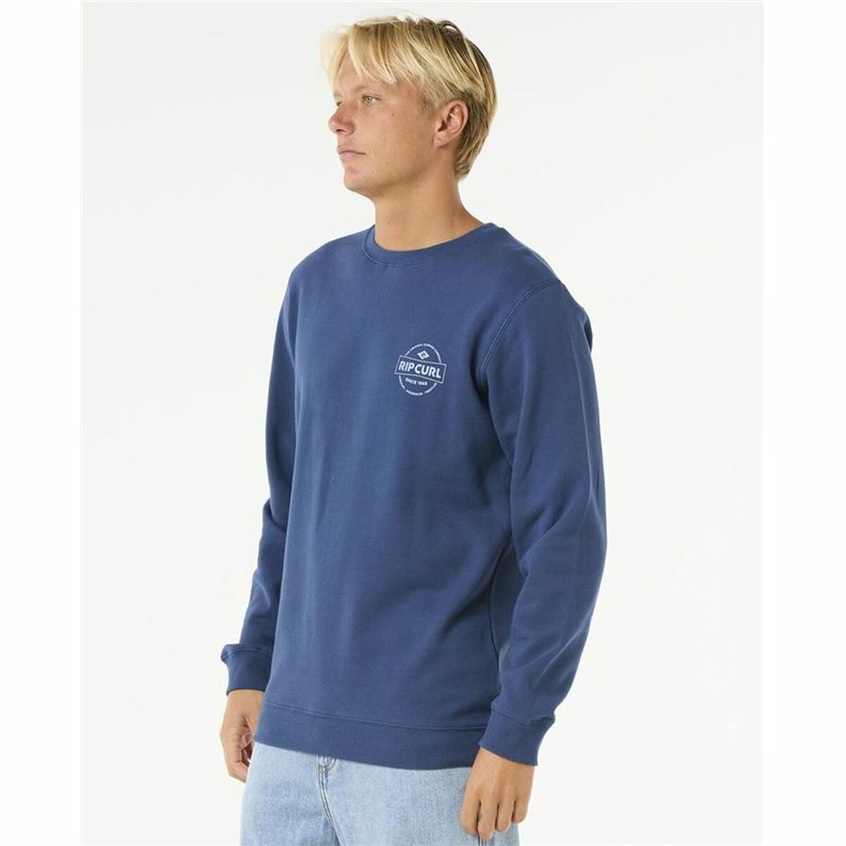 Sudadera sin Capucha Hombre Rip Curl Stapler Crew Azul