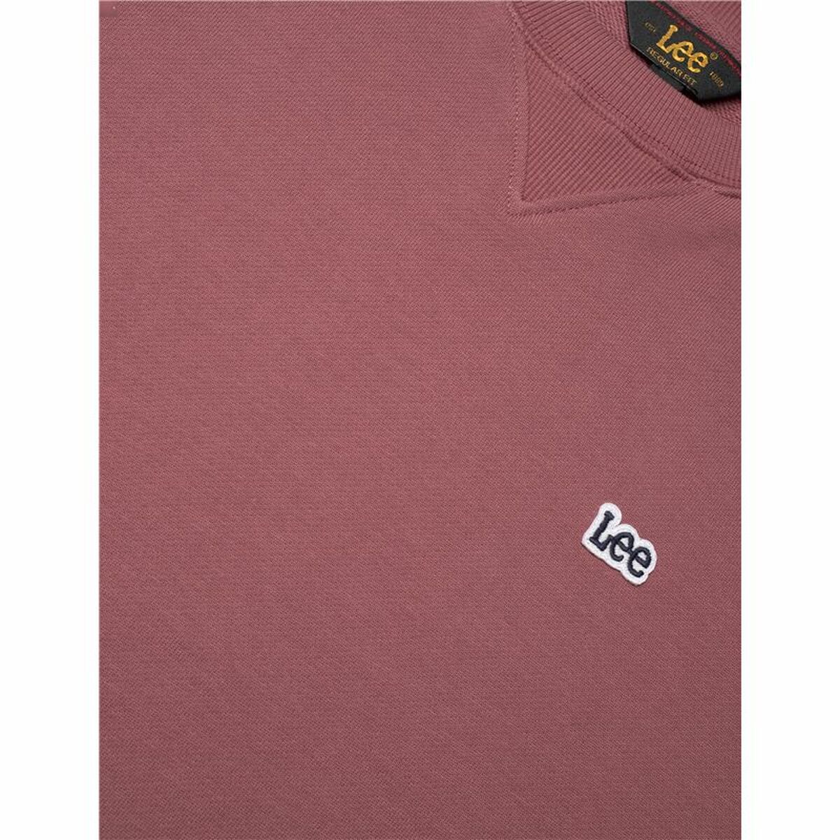 Sudadera sin Capucha Hombre Lee Lee Patch Crew Sws Rojo Carmesí