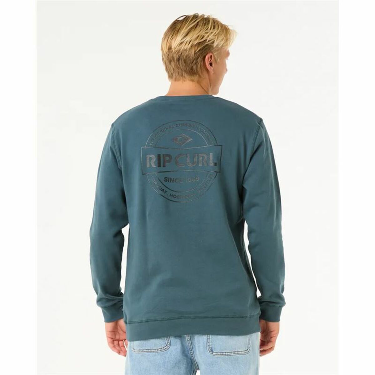 Sudadera sin Capucha Hombre Rip Curl Stapler Crew Azul