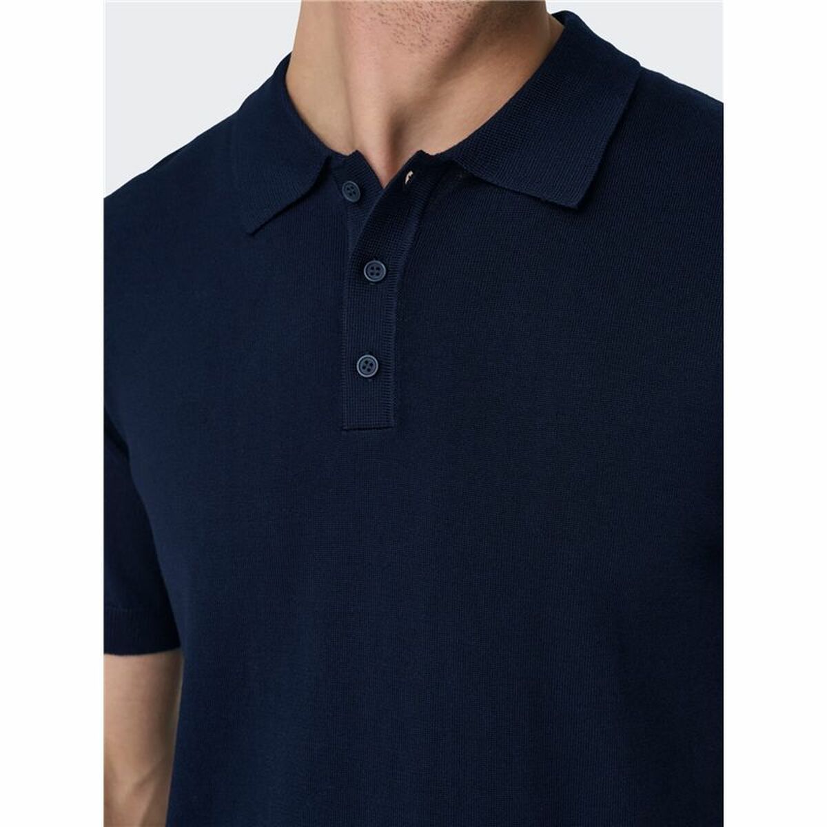 Polo de Manga Corta Hombre Only & Sons Onswyler Life Reg 14 Ss Knit Stormy