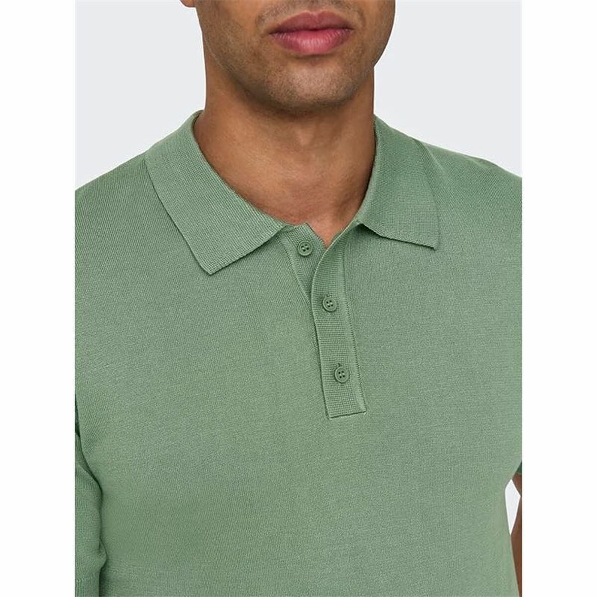 Polo de Manga Corta Hombre Only & Sons Onswyler Life Reg 14 Ss Knit Verde
