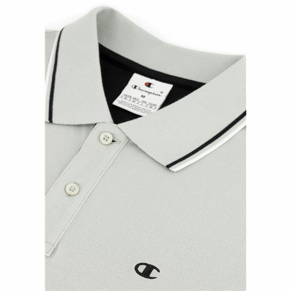 Polo de Manga Corta Hombre Champion Blanco
