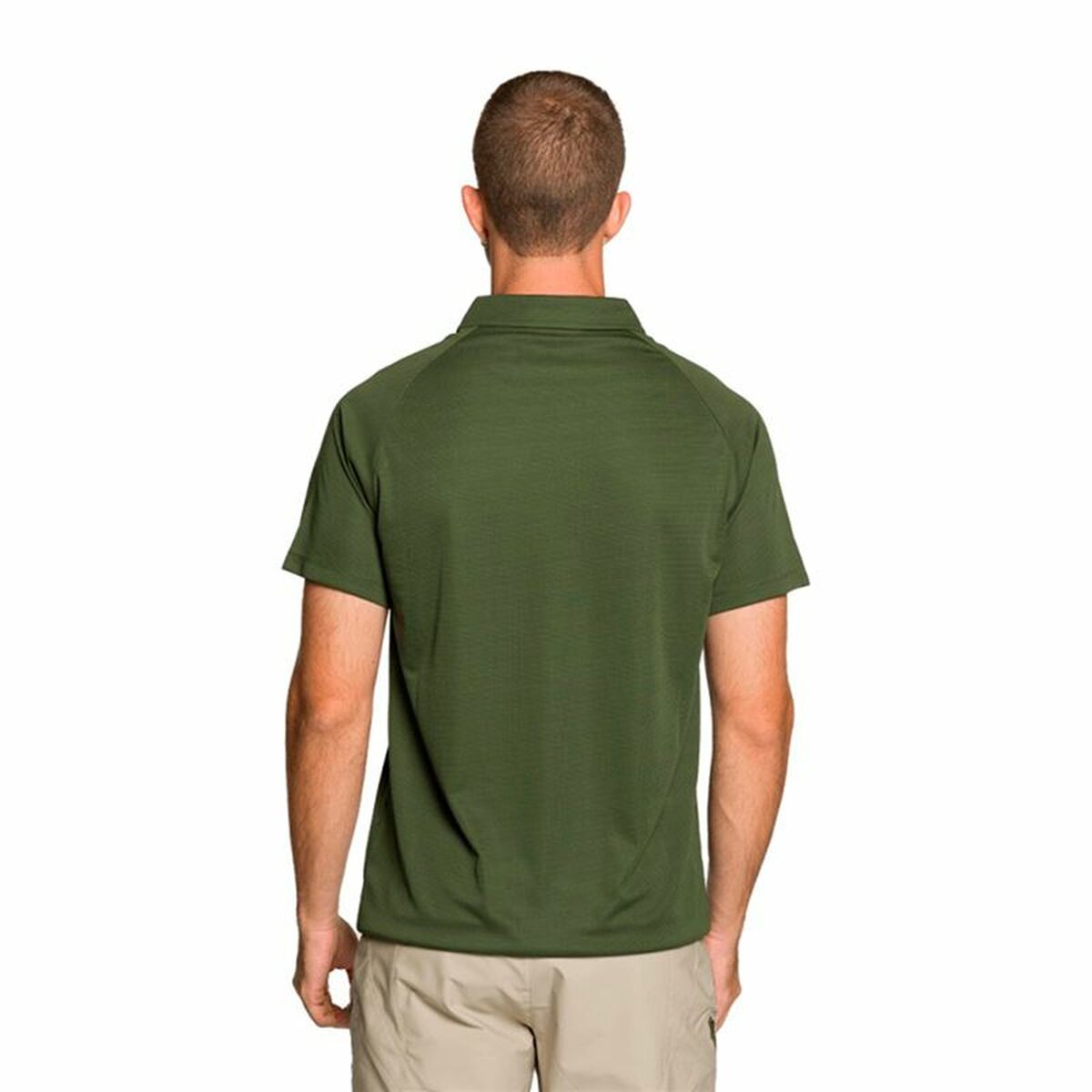 Polo de Manga Corta Hombre Trangoworld Bonete  Oliva