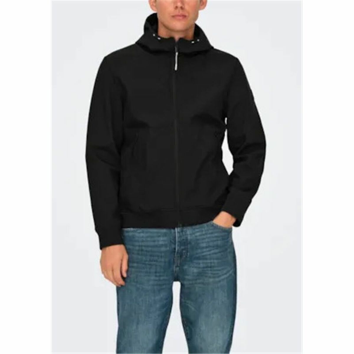 Chaqueta para Hombre Only & Sons Onsbowie Softshell Bomber Negro