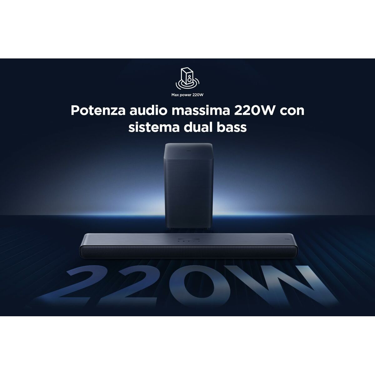 Barra de Sonido TCL S55HE Negro 40 W 60 W