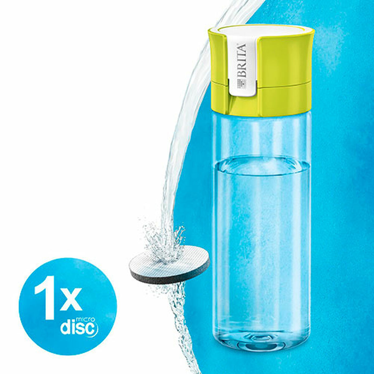 Botella Filtrante Brita 1020105 Verde 600 ml Filtro