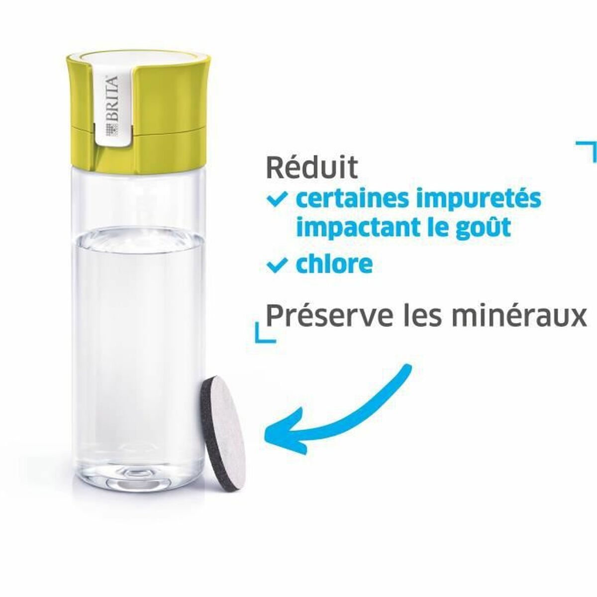 Botella Filtrante Brita 1020105 Verde 600 ml Filtro