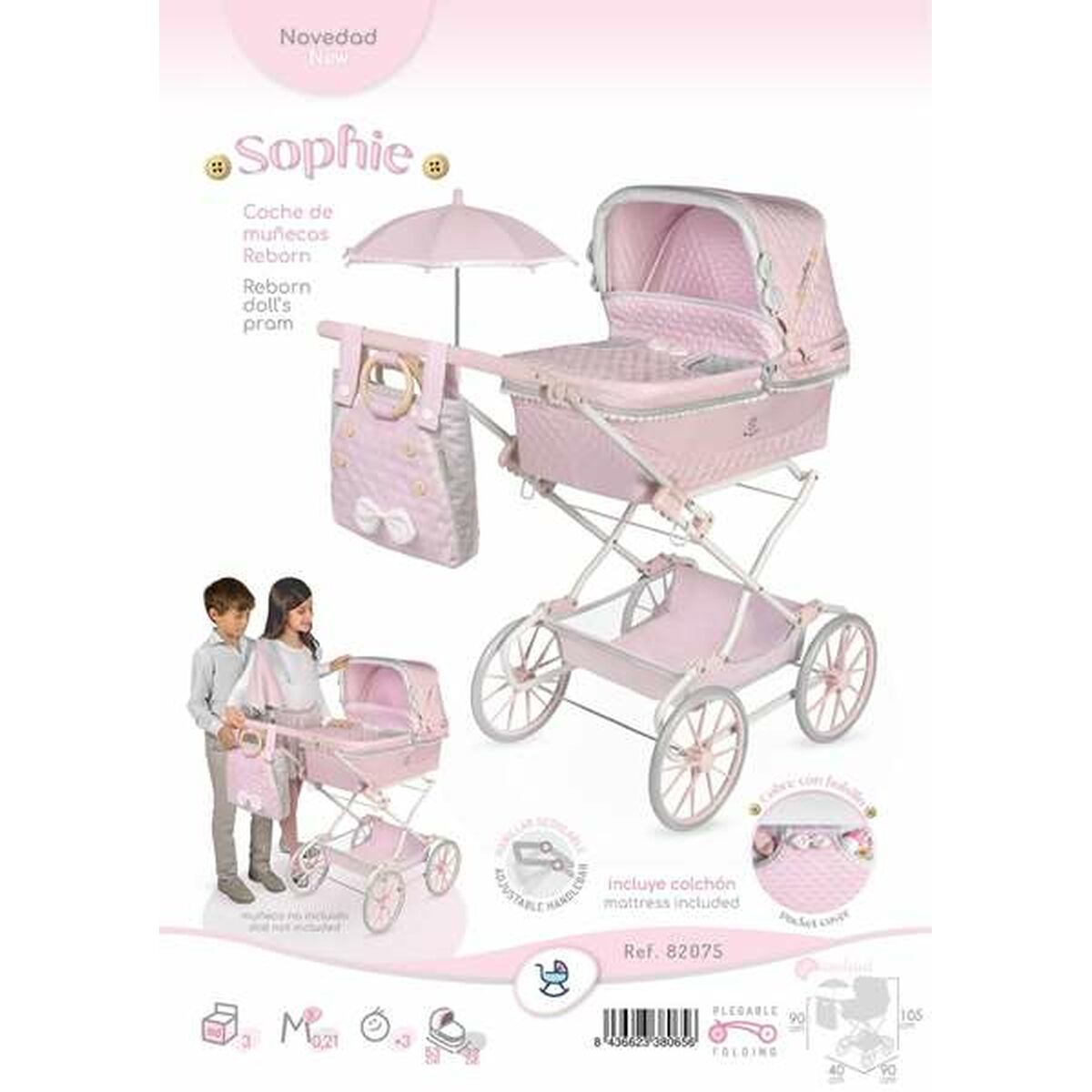 Muñeca bebé Decuevas 55 cm