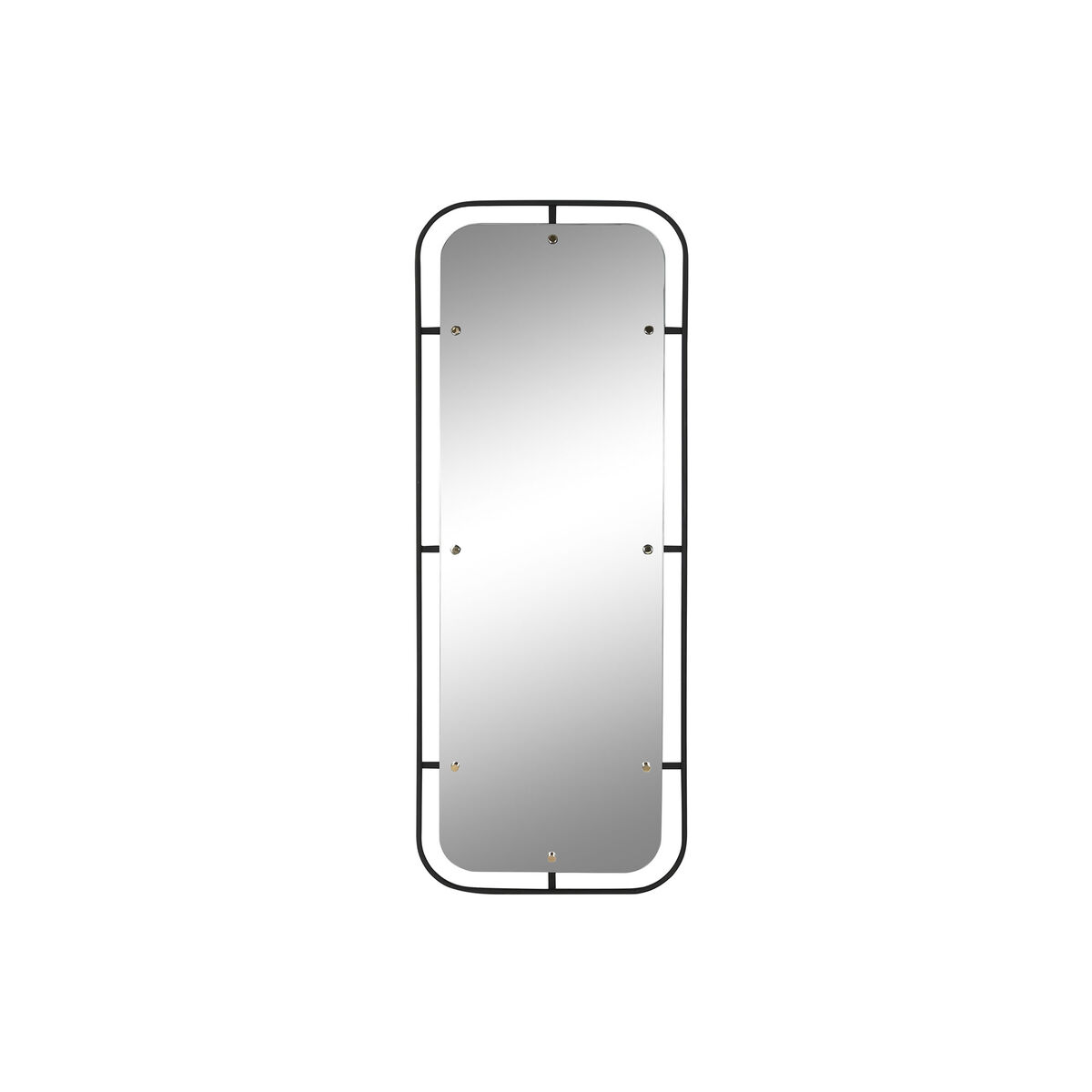 Espejo de pared Home ESPRIT Negro Dorado Moderno