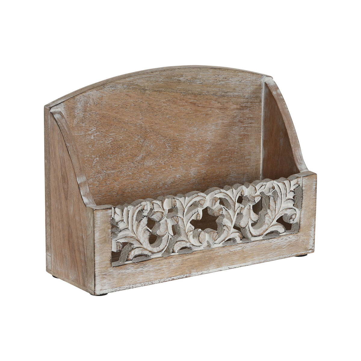 Organizador Multiusos Home ESPRIT Blanco Natural